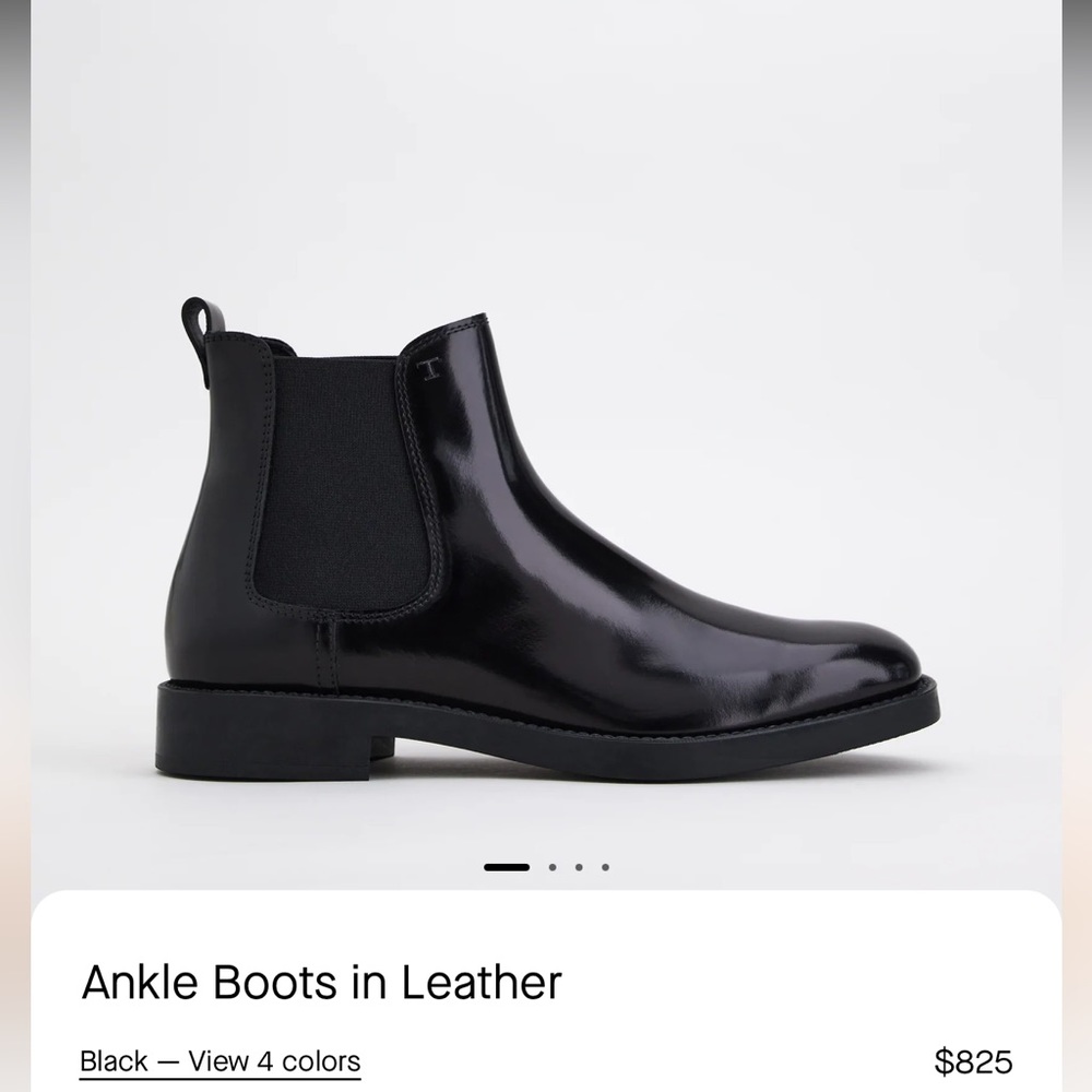 Tod’s Ankle Leather Boots - Like New